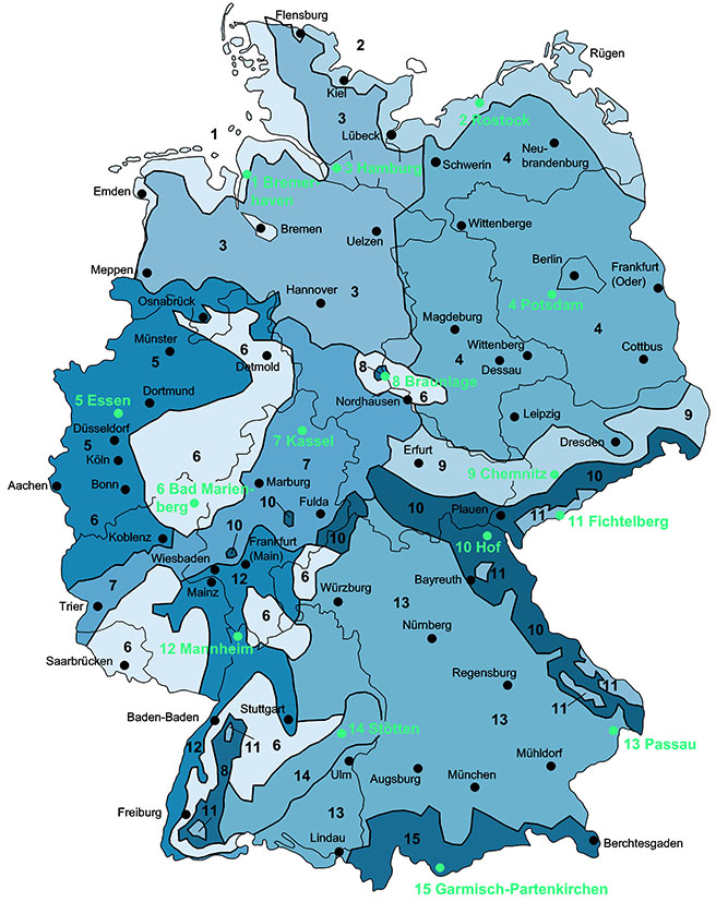 Die Außenwand muss entsprechend der Klimazone ausgebildet werden.